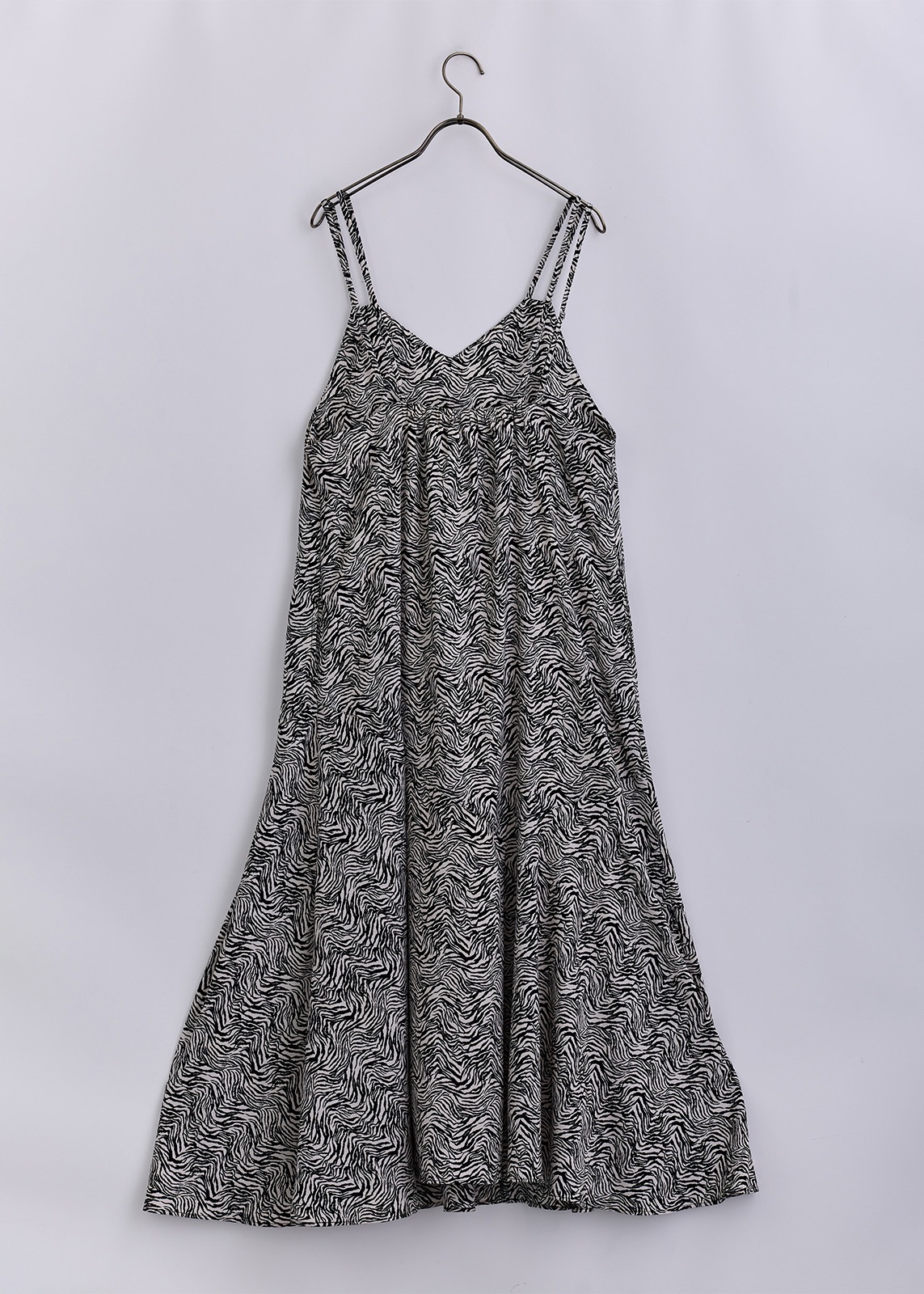 【neuf cent neuf】モダン ゼブラプリント キャミドレス