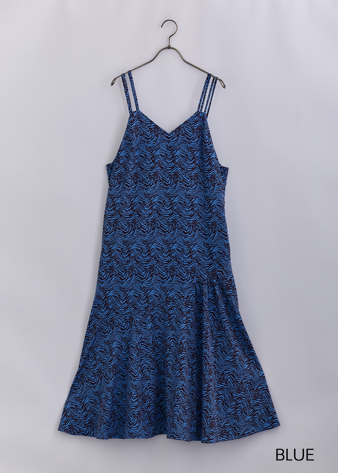 【neuf cent neuf】モダン ゼブラプリント キャミドレス