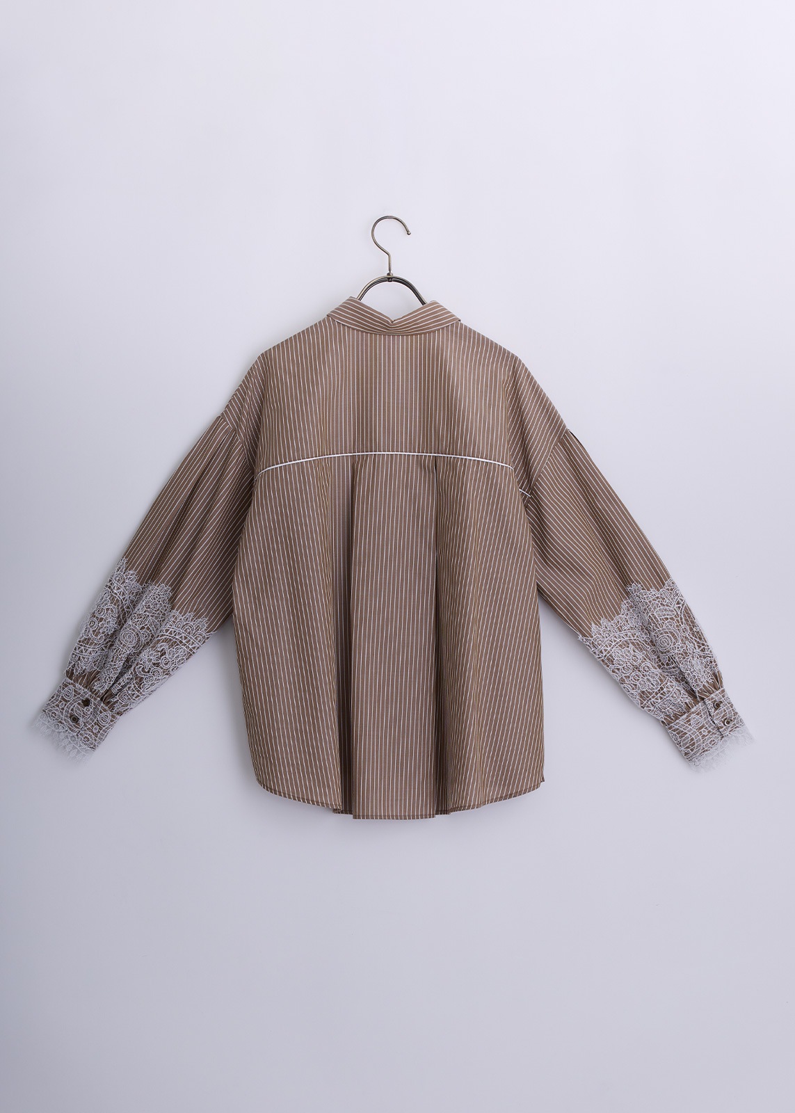 【KOOS】レーシー ストライプ シャツ