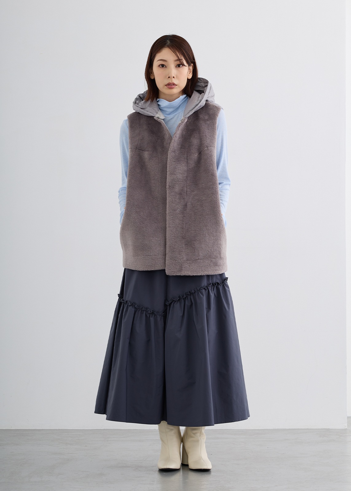 【KOOS】エコ ムートン ジレ