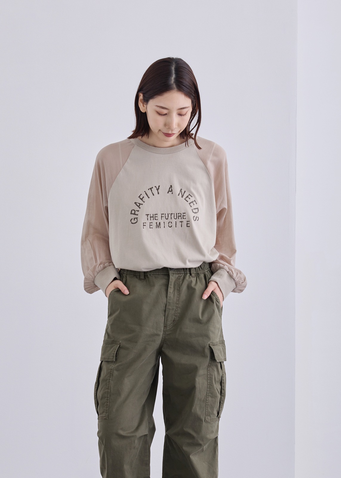 【Femicite】ラグラン プルオーバー