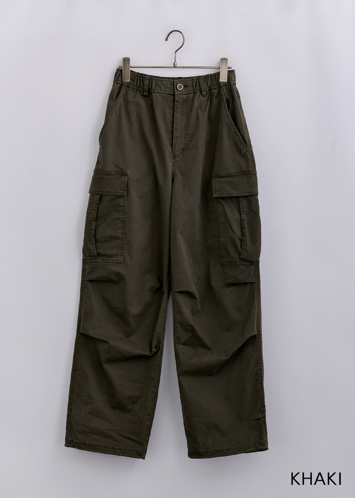 【Femicite】パウダー コットン カーゴパンツ