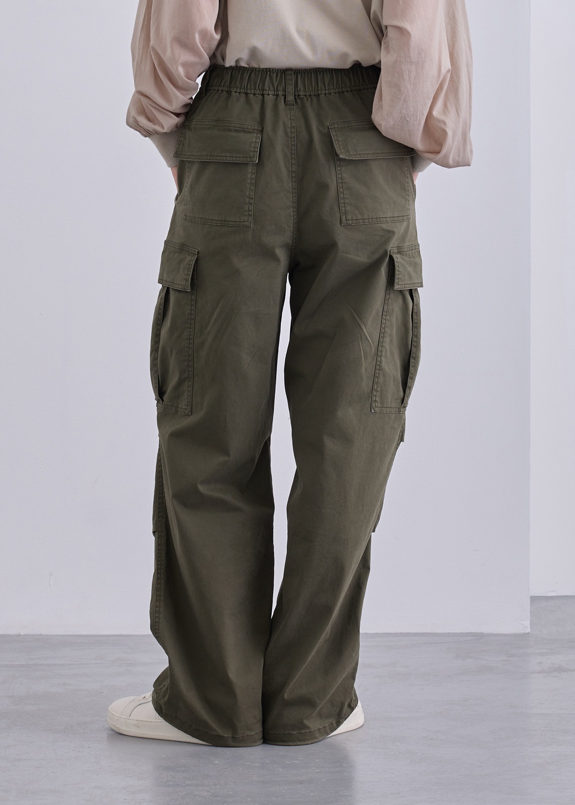 【Femicite】パウダー コットン カーゴパンツ