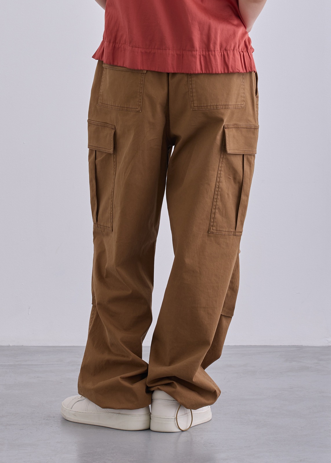 【Femicite】パウダー コットン カーゴパンツ