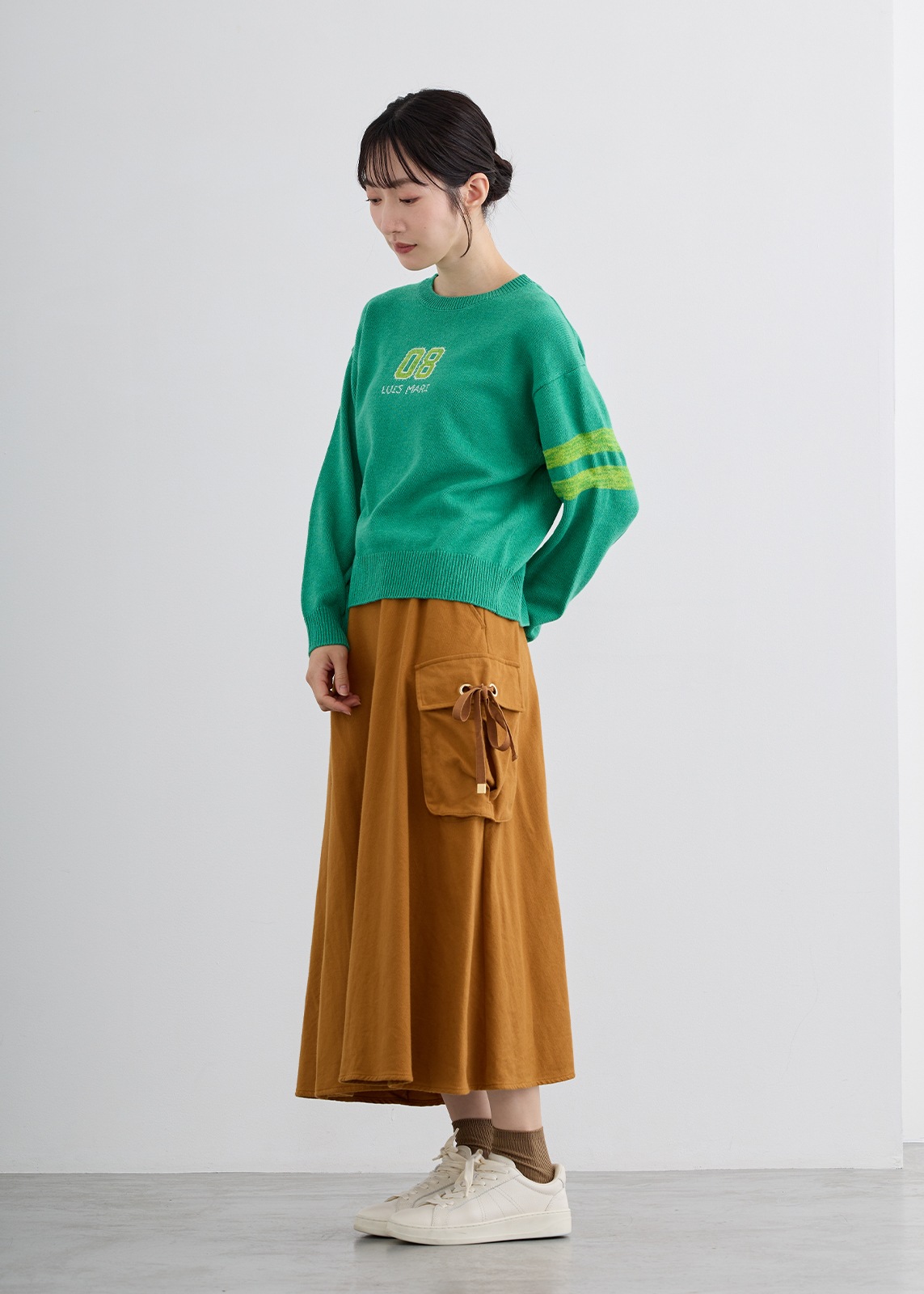 【LUISMARI】ナンバー ロゴ ニット