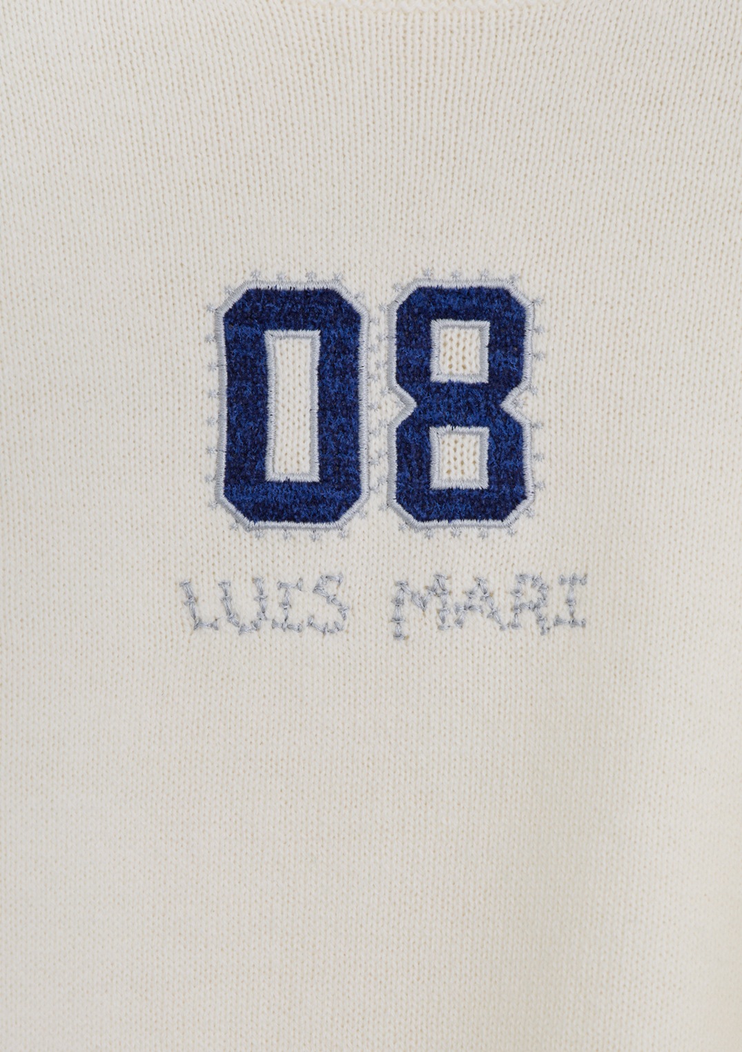 【LUISMARI】ナンバー ロゴ ニット