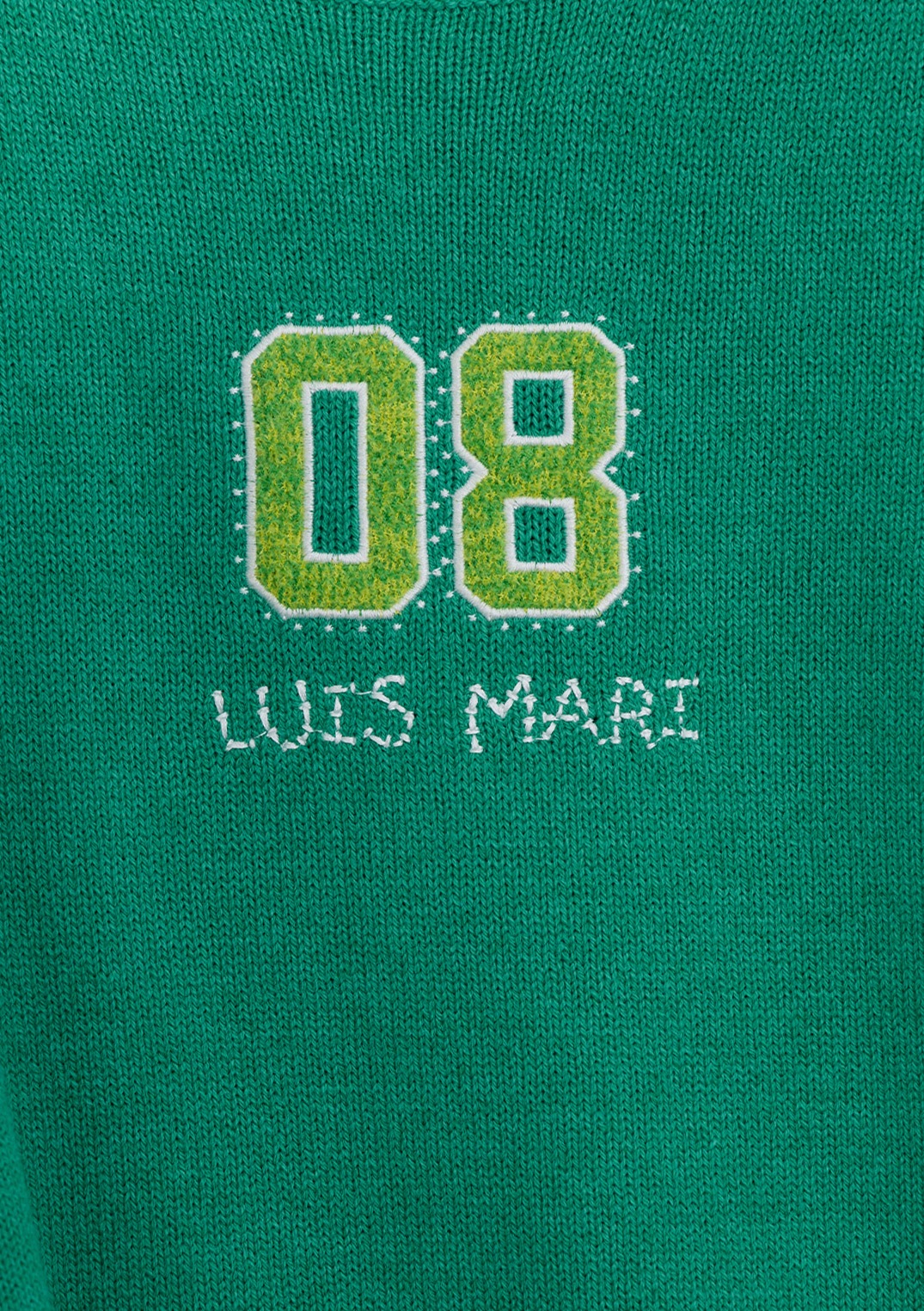 【LUISMARI】ナンバー ロゴ ニット