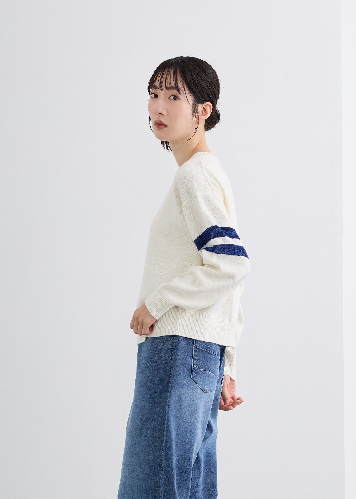 【LUISMARI】ナンバー ロゴ ニット