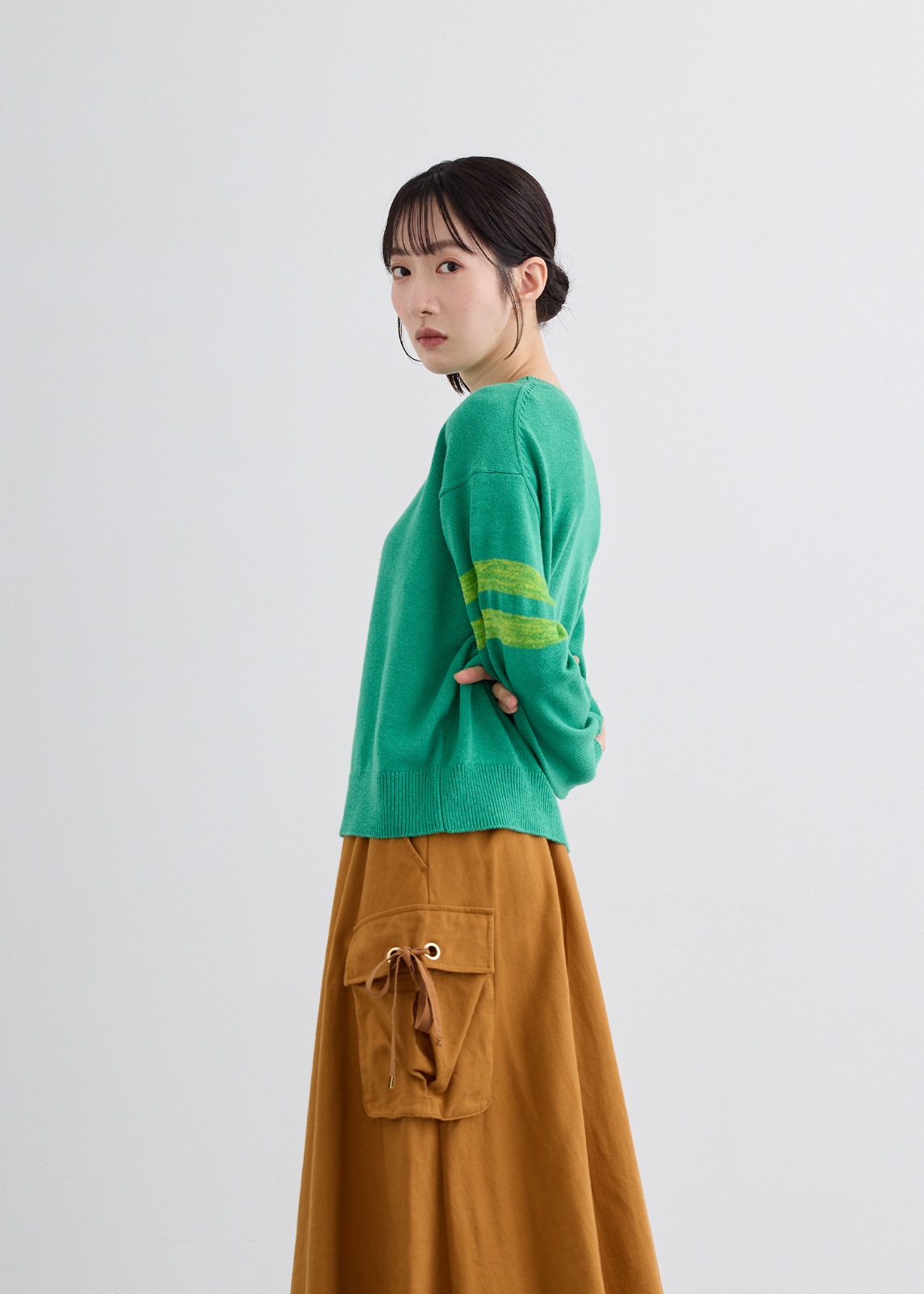 【LUISMARI】ナンバー ロゴ ニット