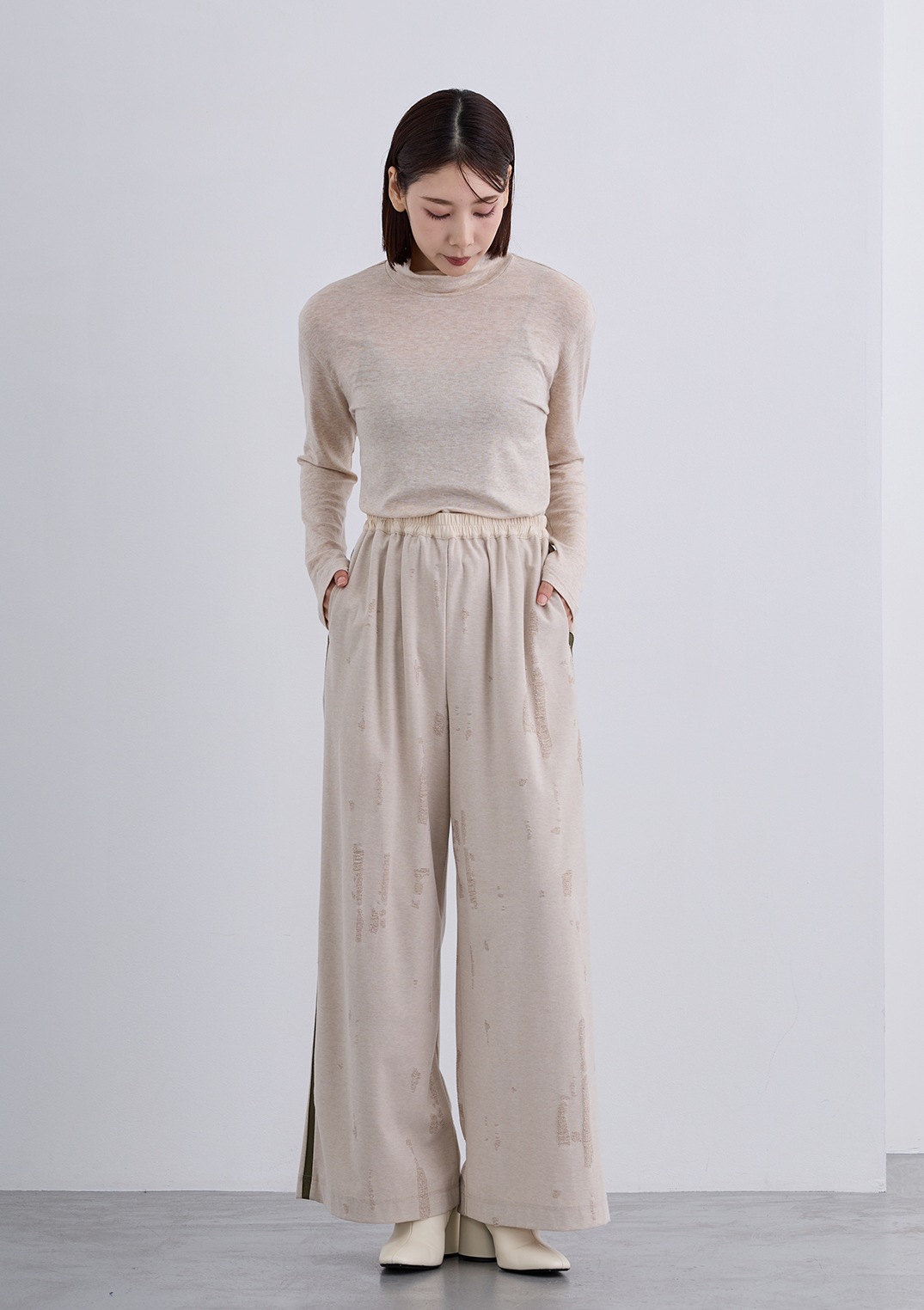 【Femicite】ダメージ スパン パンツ