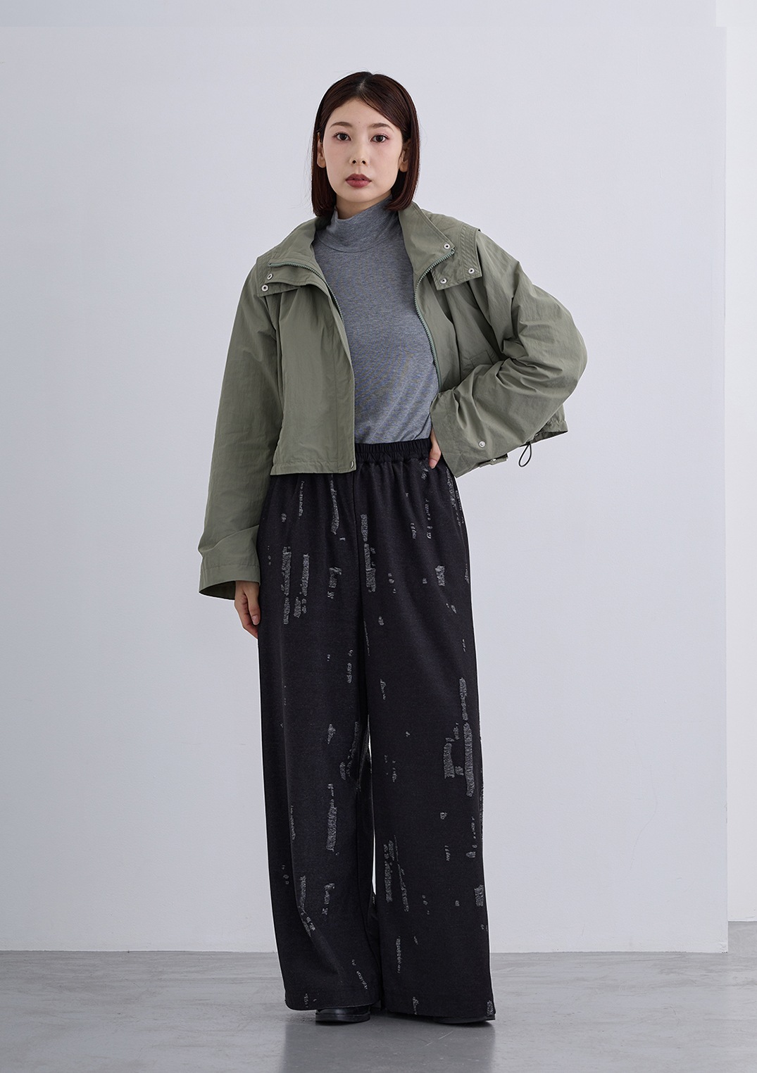 【Femicite】ダメージ スパン パンツ