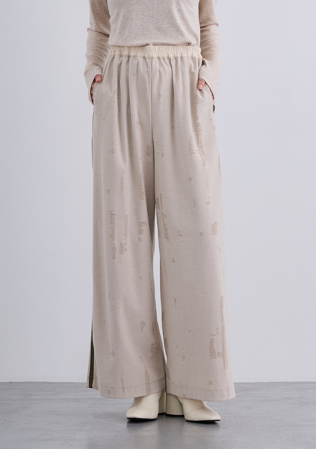 【Femicite】ダメージ スパン パンツ