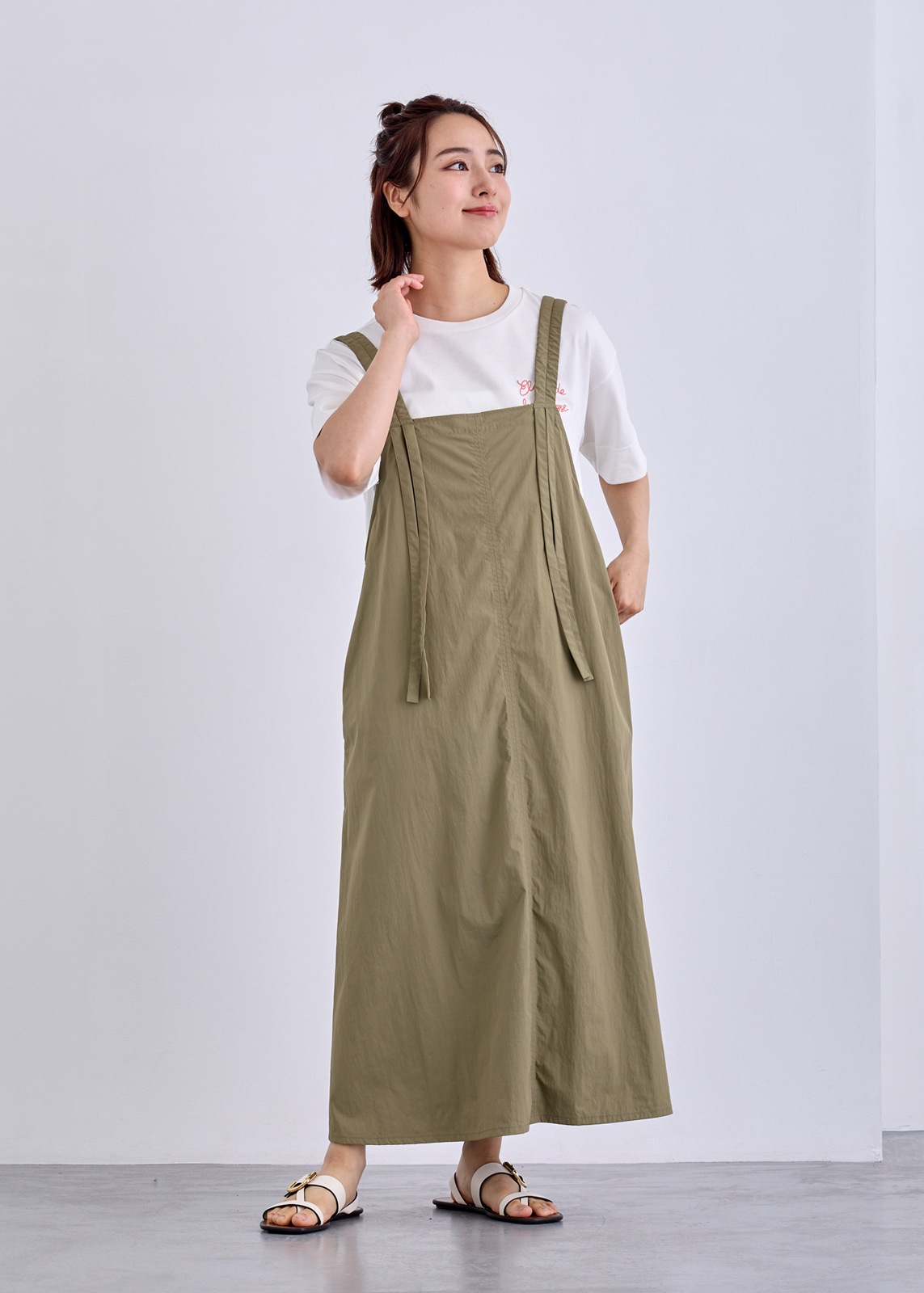 【LUISMARI】ギャザー ストラップ ジャンスカ