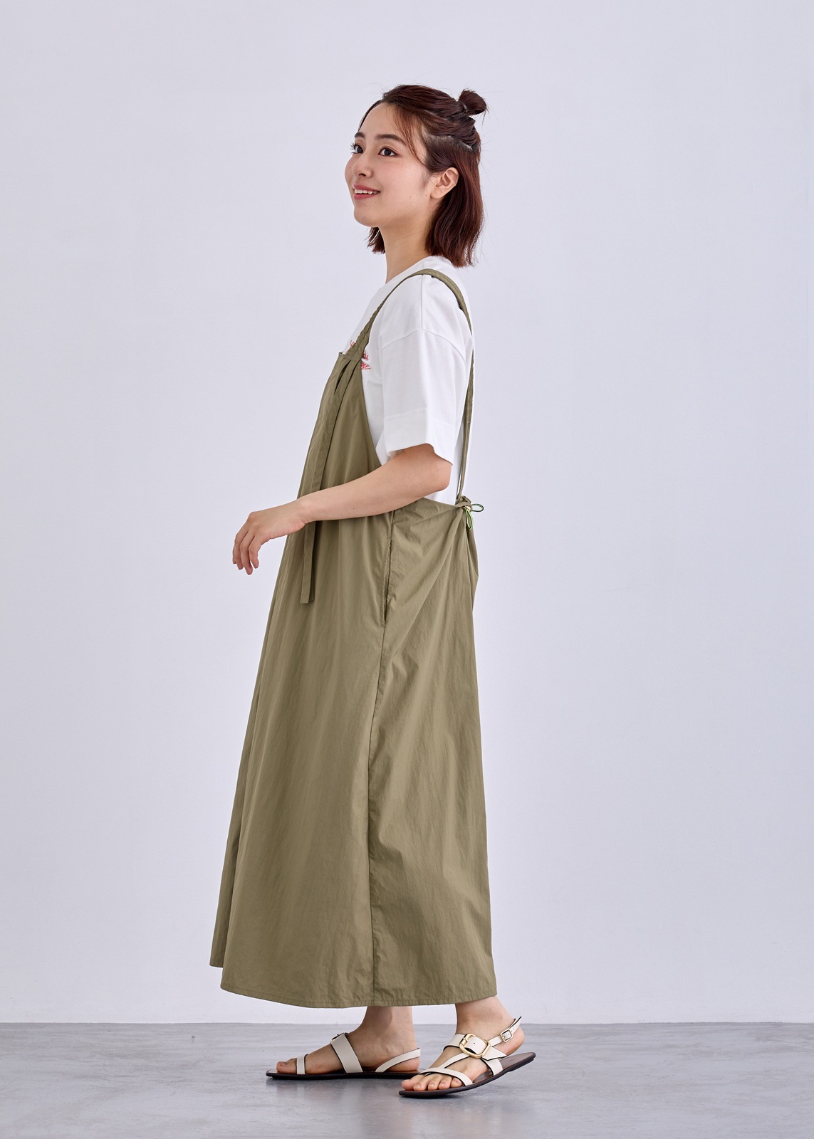 【LUISMARI】ギャザー ストラップ ジャンスカ