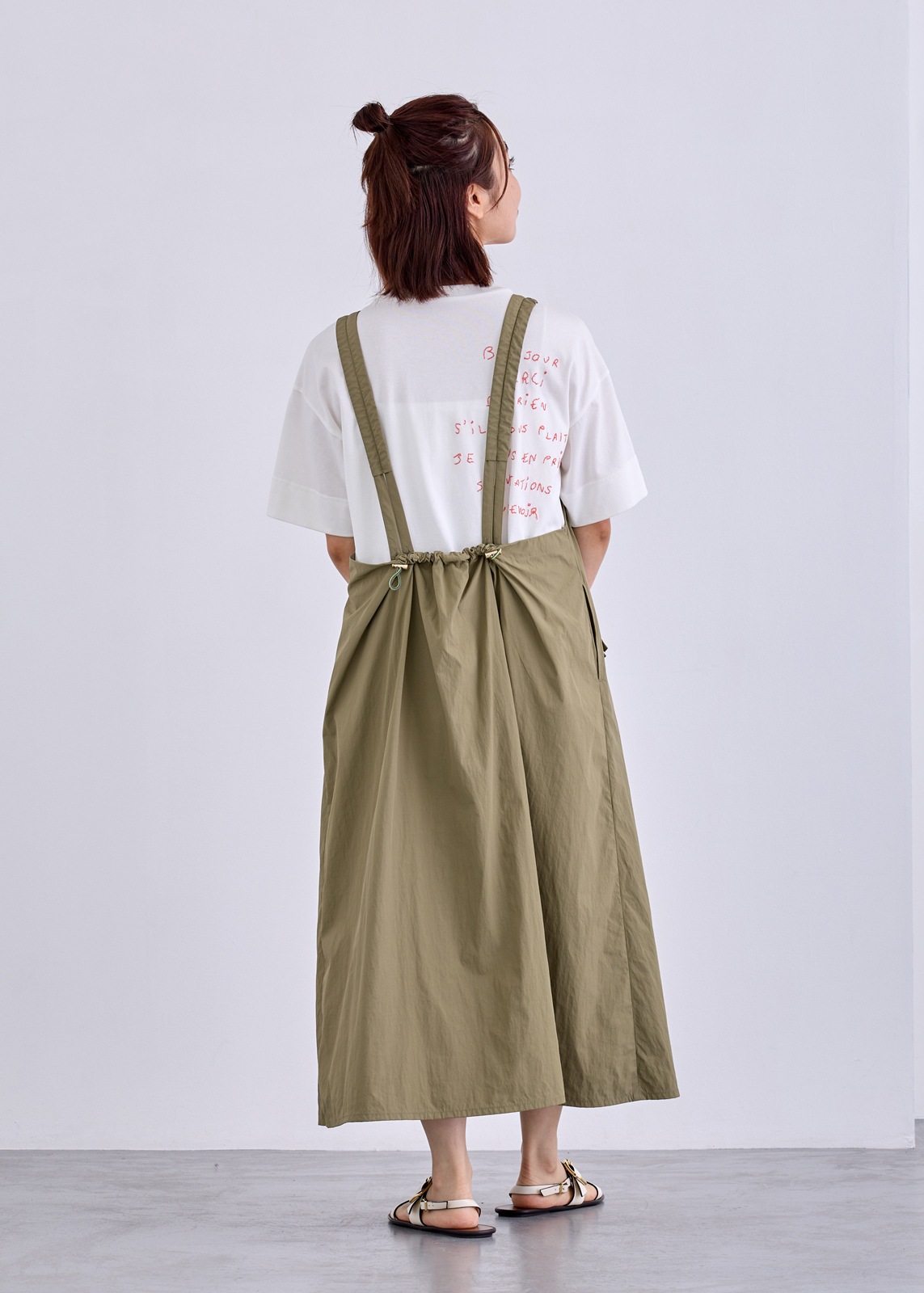 【LUISMARI】ギャザー ストラップ ジャンスカ