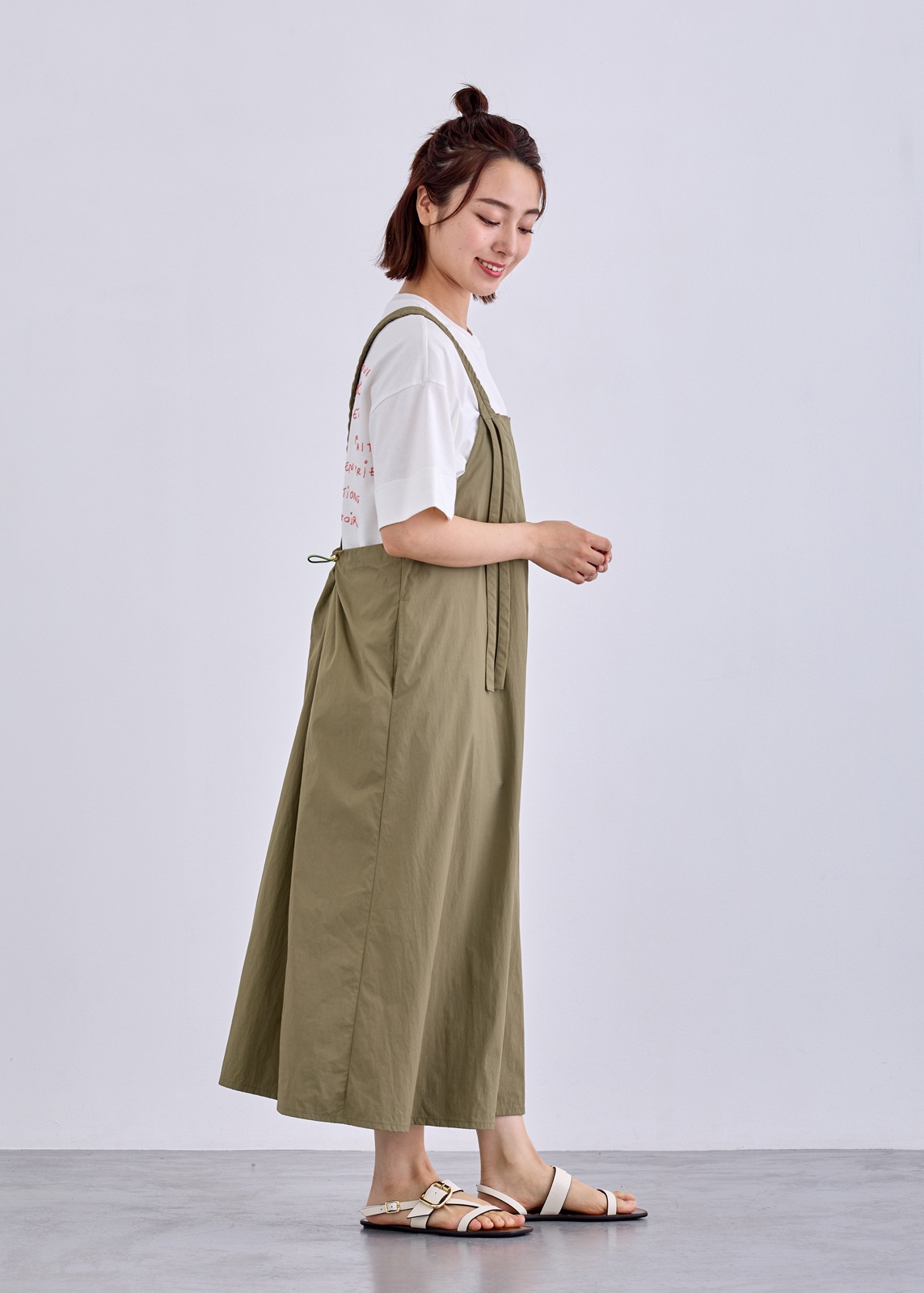 【LUISMARI】ギャザー ストラップ ジャンスカ