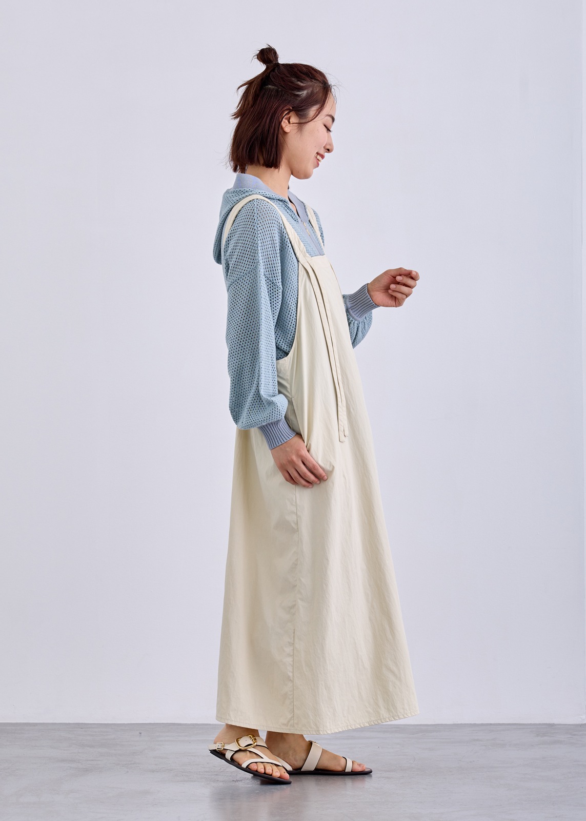 【LUISMARI】ギャザー ストラップ ジャンスカ