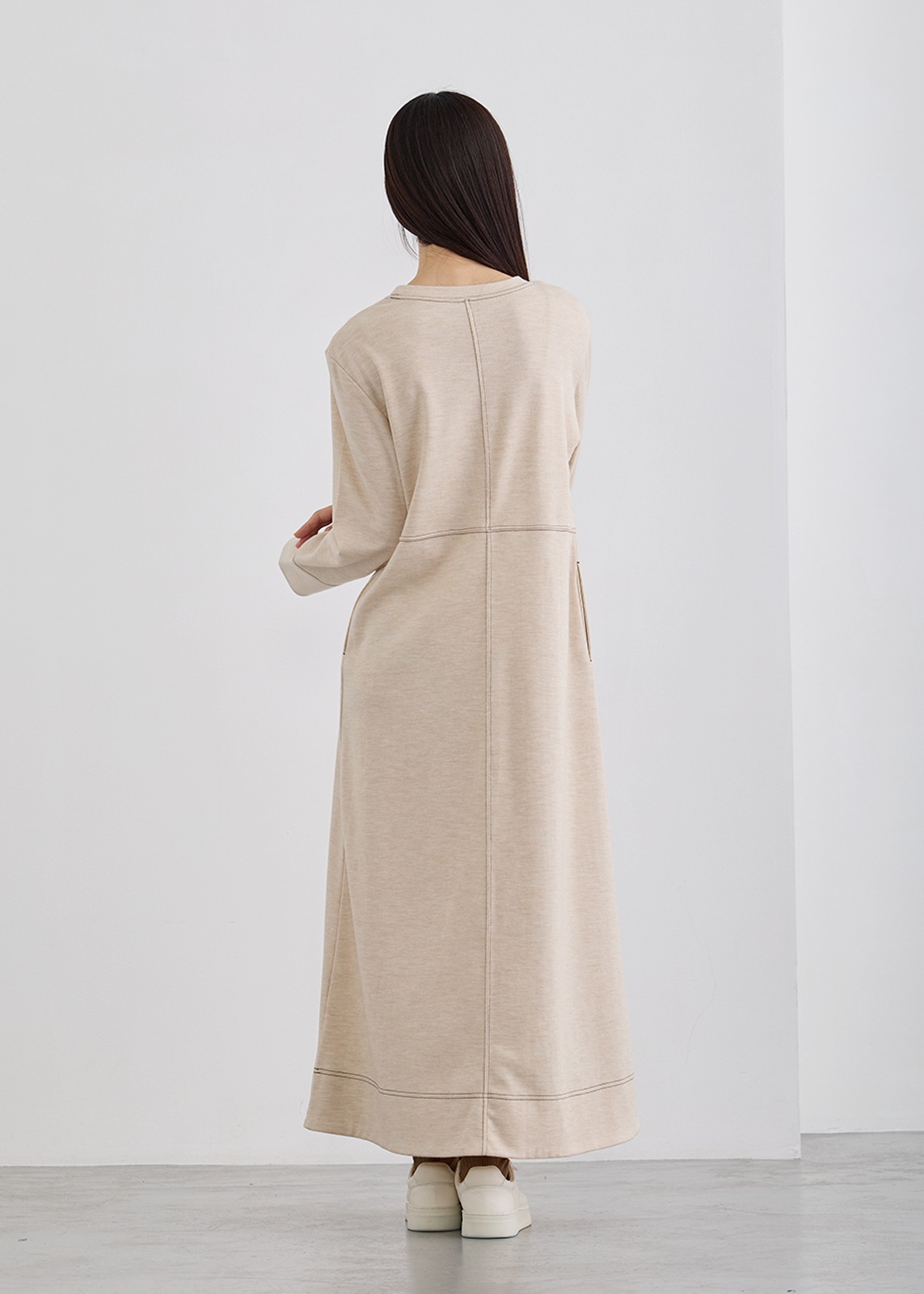 【neuf cent neuf】バイカラー ステッチ ワンピース