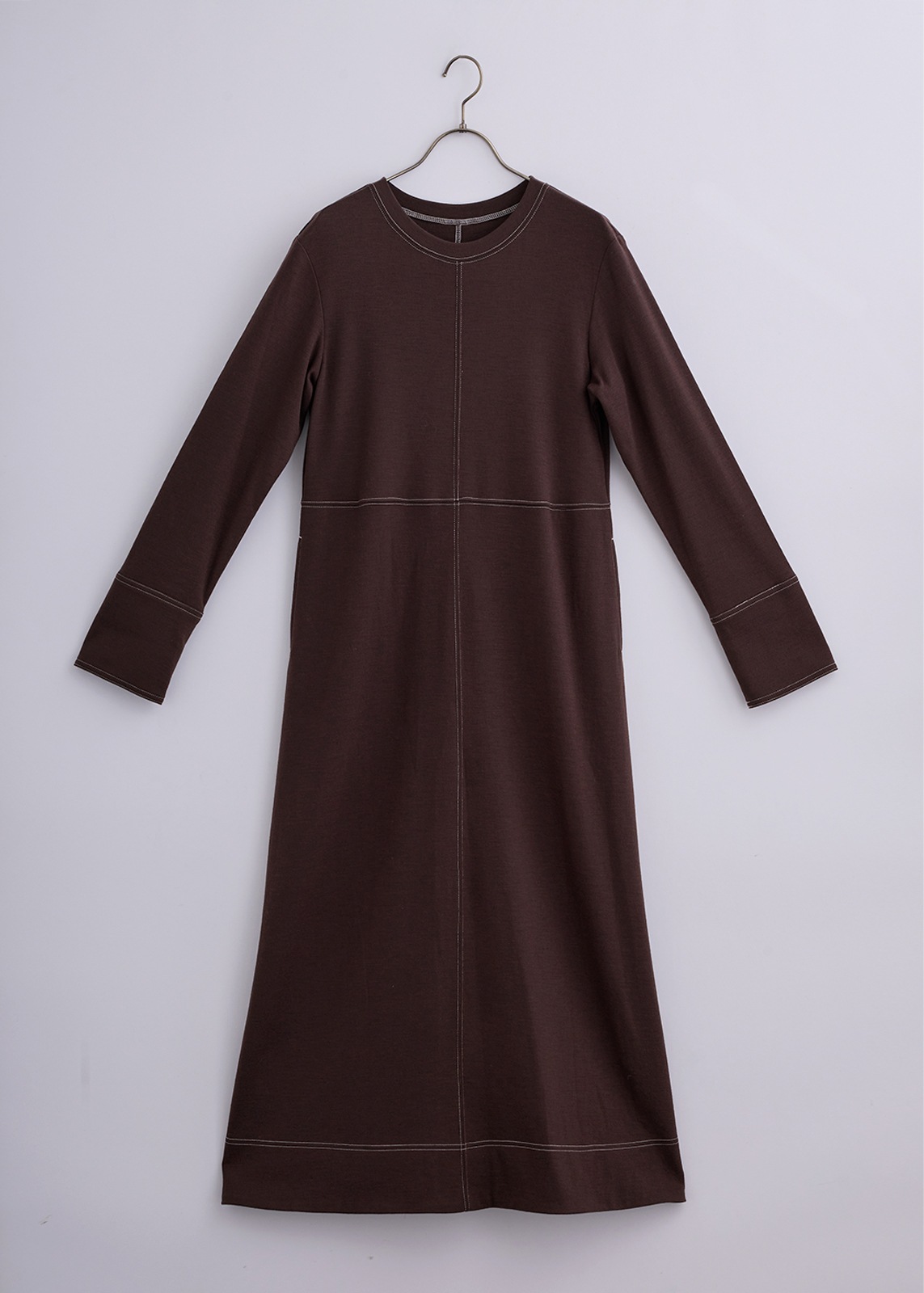 【neuf cent neuf】バイカラー ステッチ ワンピース