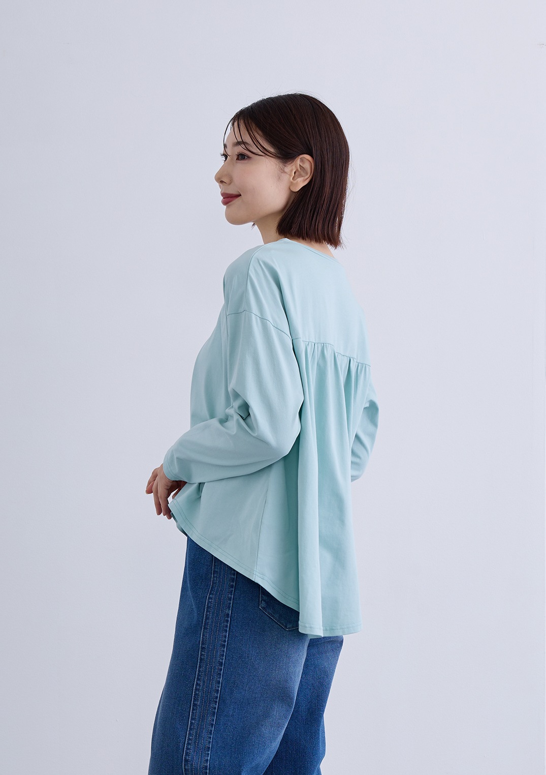 【KOOS】アシメ ヘム ロゴ カットソー