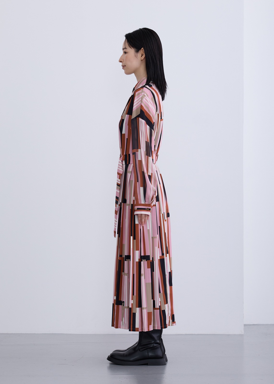 【KOOS】 モードプリントワンピース