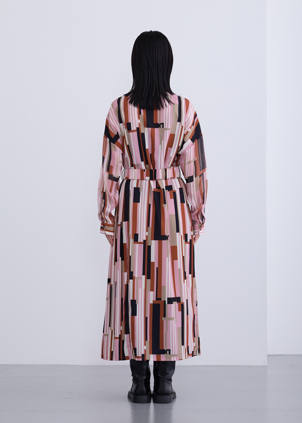 【KOOS】 モードプリントワンピース