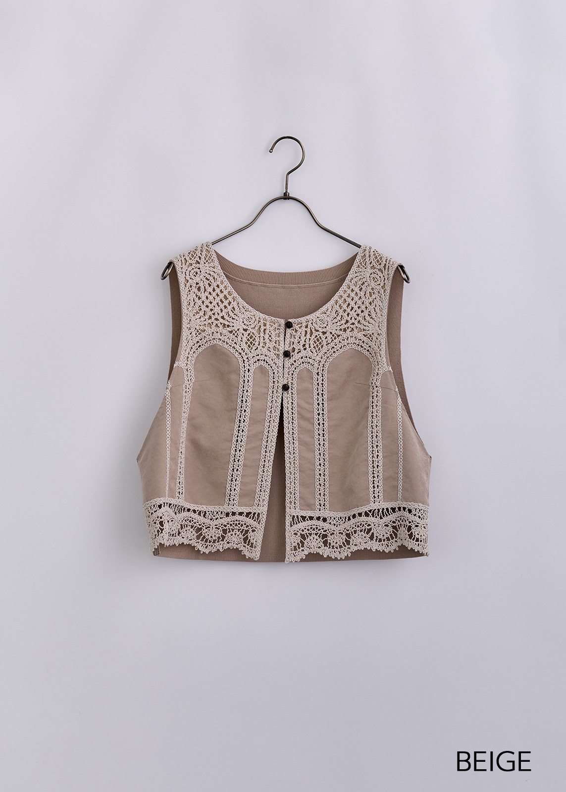 【KOOS】エンブロイダリー ジレ