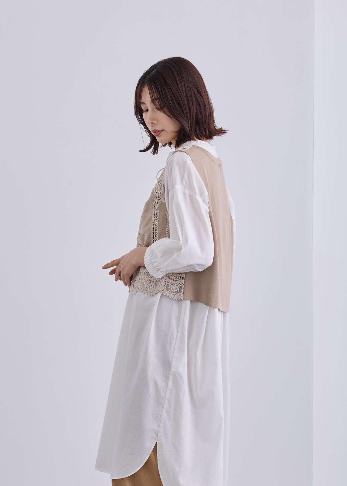 【KOOS】エンブロイダリー ジレ