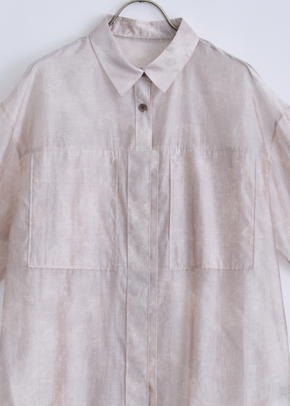 【neuf cent neuf】ニュアンス プリント シアー シャツ