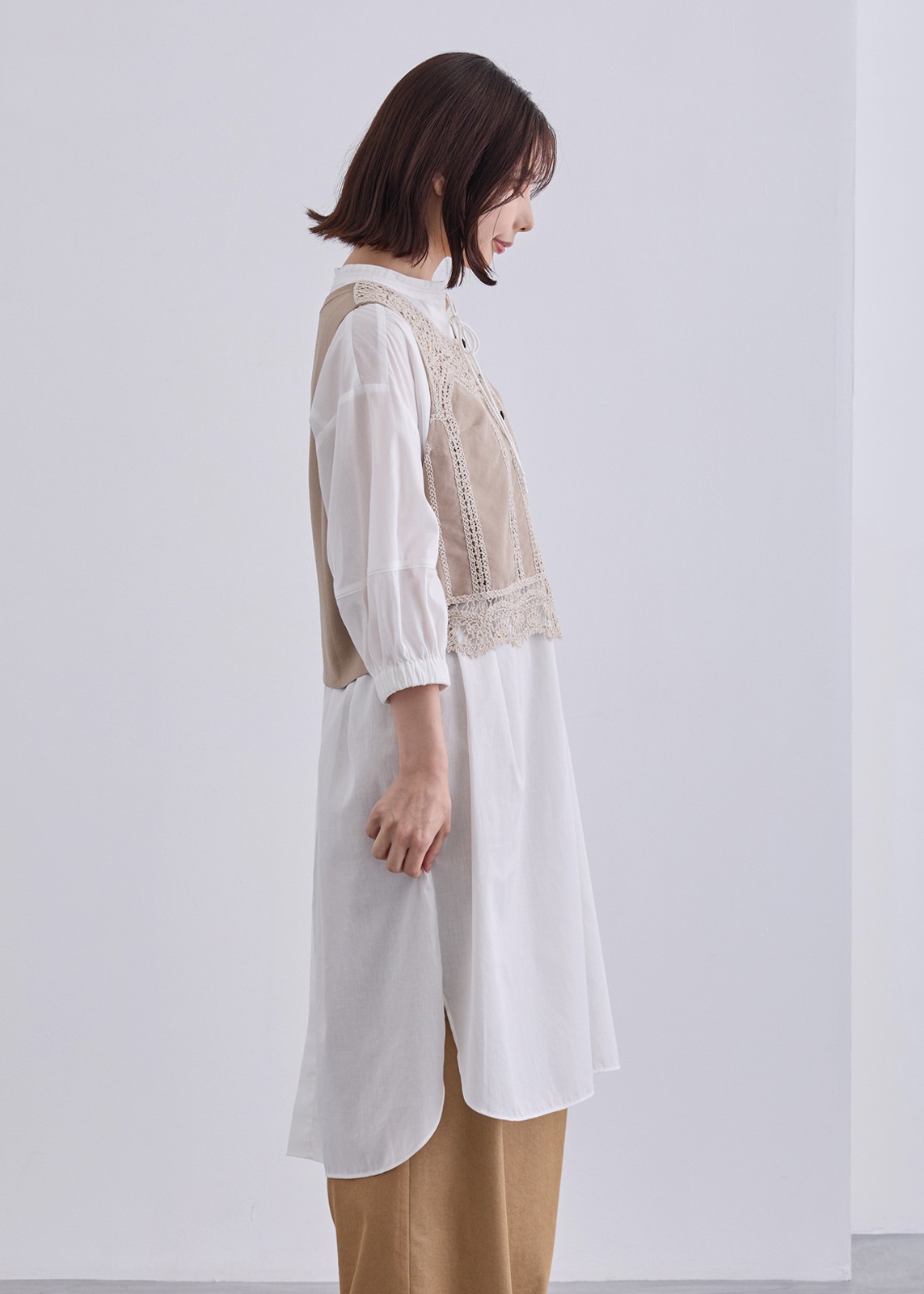 【KOOS】ツイル コットン ブラウス