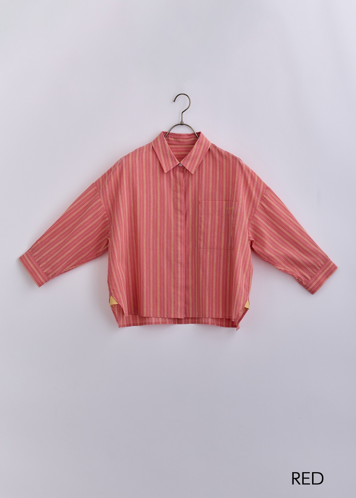 【LUIS MARI】クロップト ストライプ ブラウス