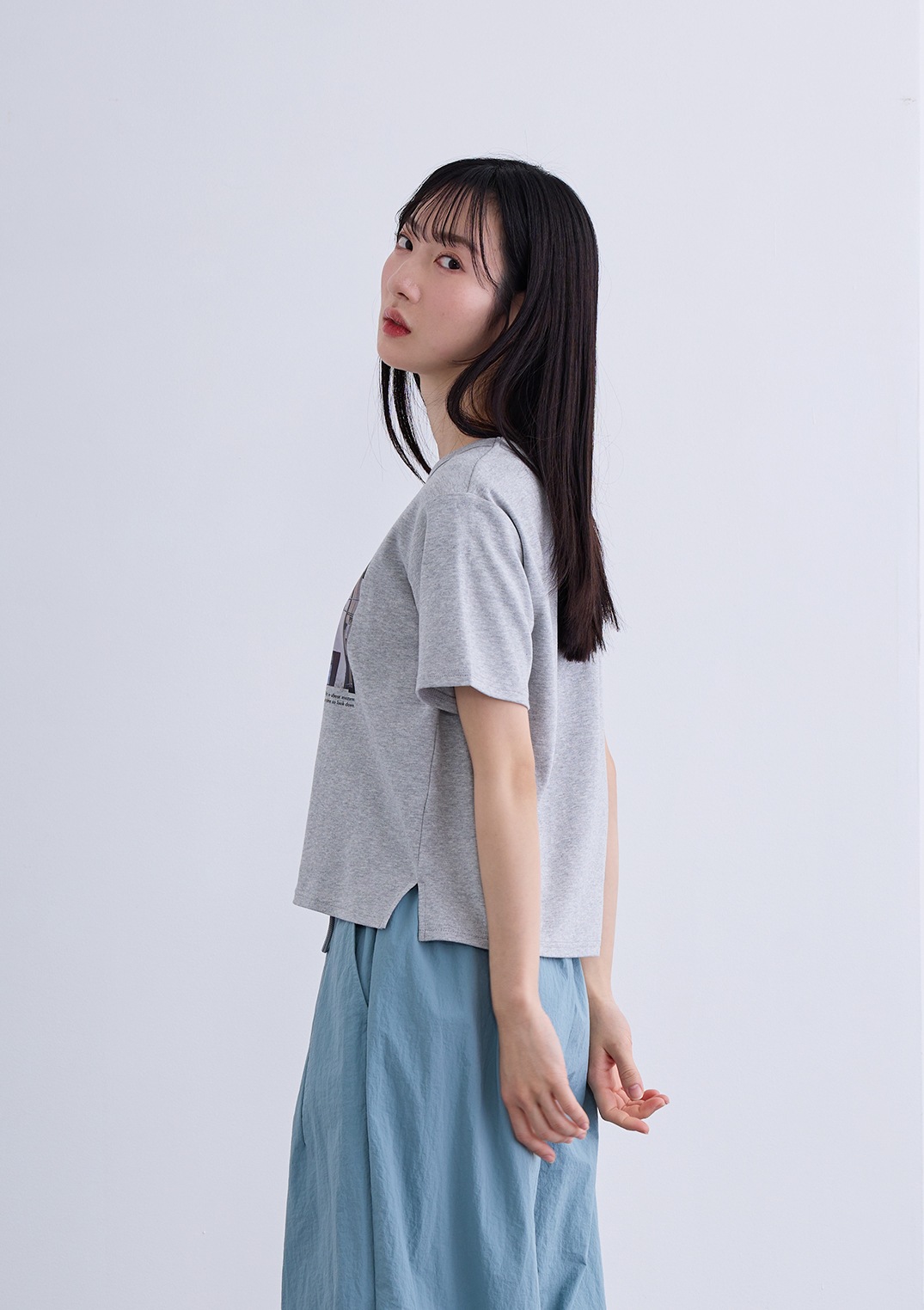 【neuf cent neuf】グラフィック ミニ Tシャツ