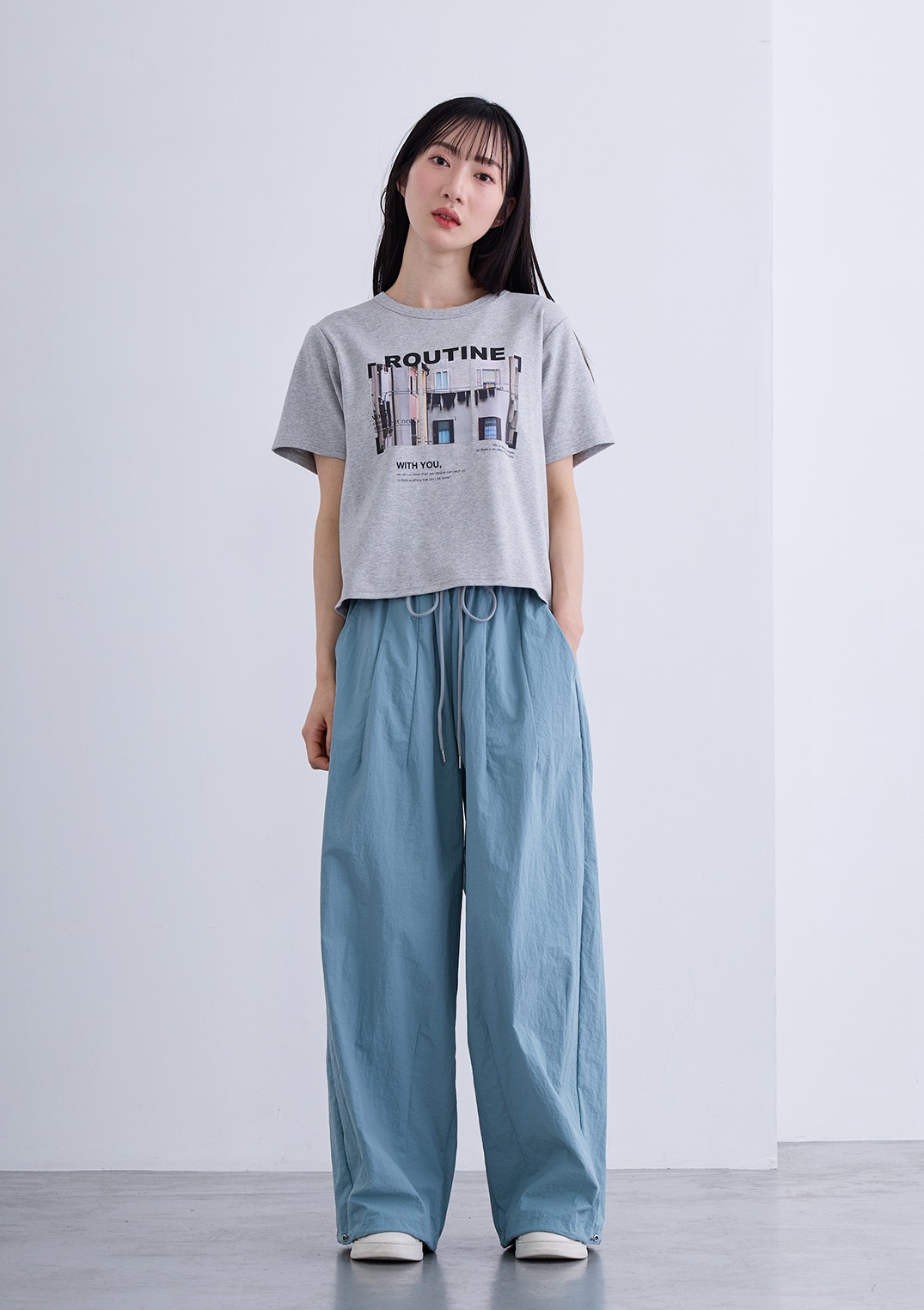 【neuf cent neuf】グラフィック ミニ Tシャツ