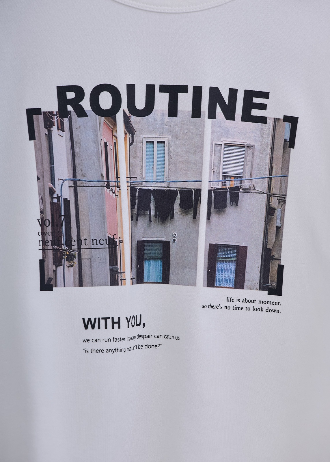 【neuf cent neuf】グラフィック ミニ Tシャツ