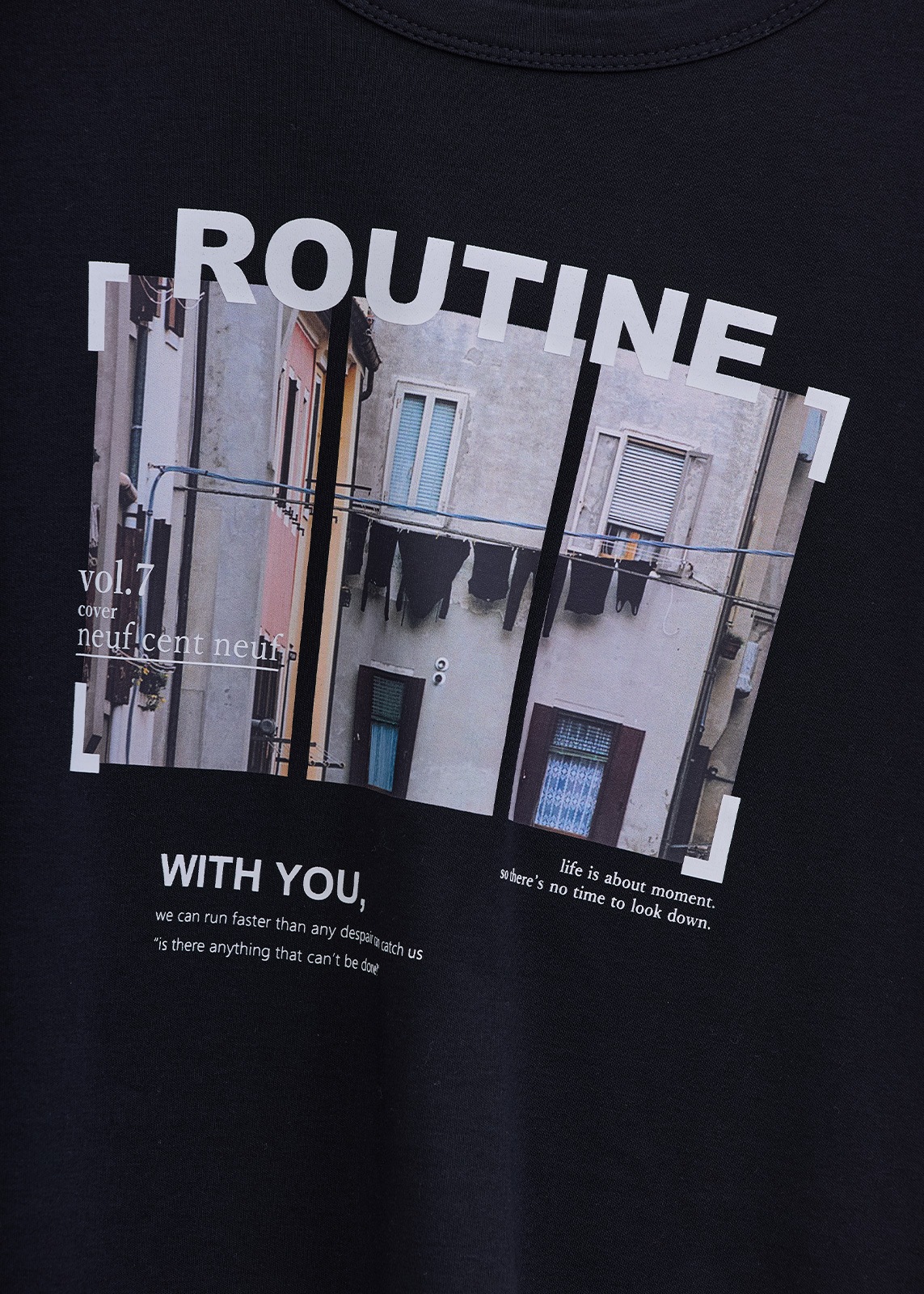 【neuf cent neuf】グラフィック ミニ Tシャツ