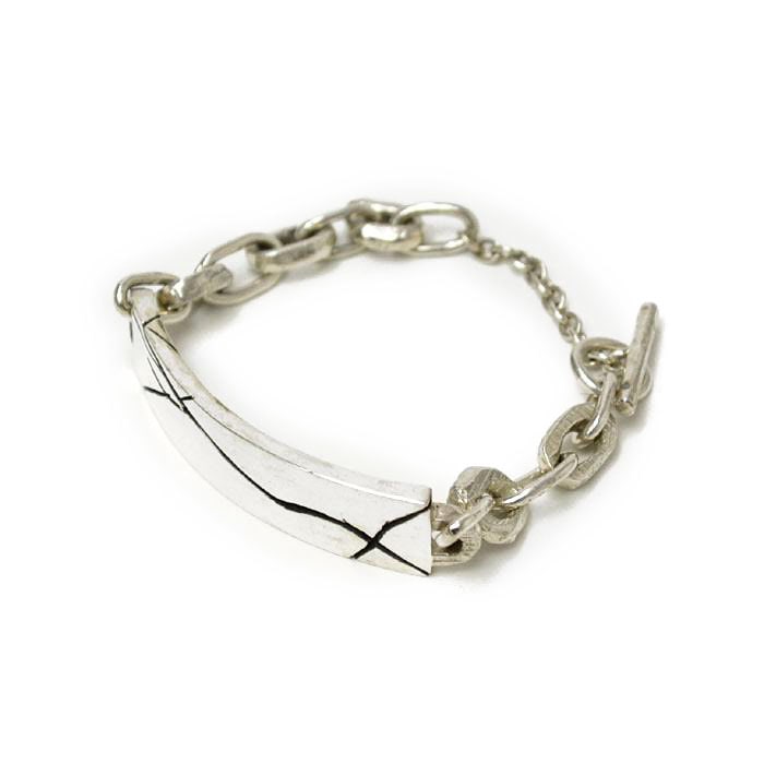 Henson【ヘンソン】 ブレスレット CRACKED ID BRACELET silver