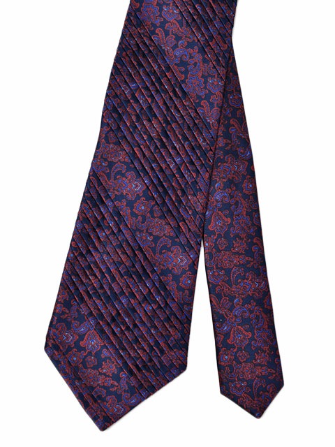 STEFANO RICCI【ステファノリッチ】37001 006 プリーツネクタイ シルク