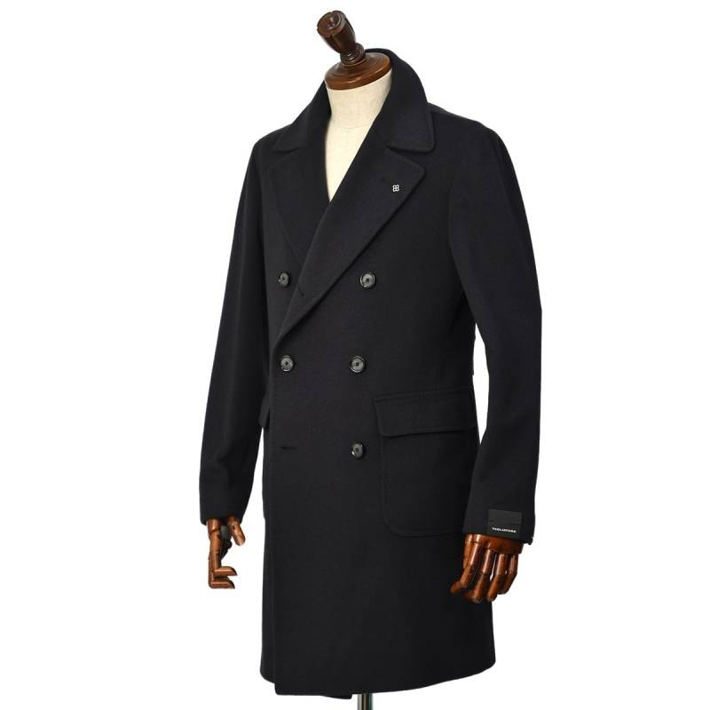 極美品 タリアトーレ タイロッケンコート　濃紺　48 カシミヤ混 TAGLIATORE TAGLIATORE【タリアトーレ】ポロコート CFBLM0W