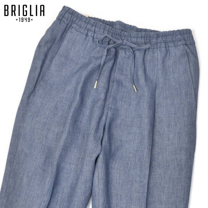BRIGLIA1949【ブリリア1949】ワンプリーツ イージーパンツ WIMBLEDON