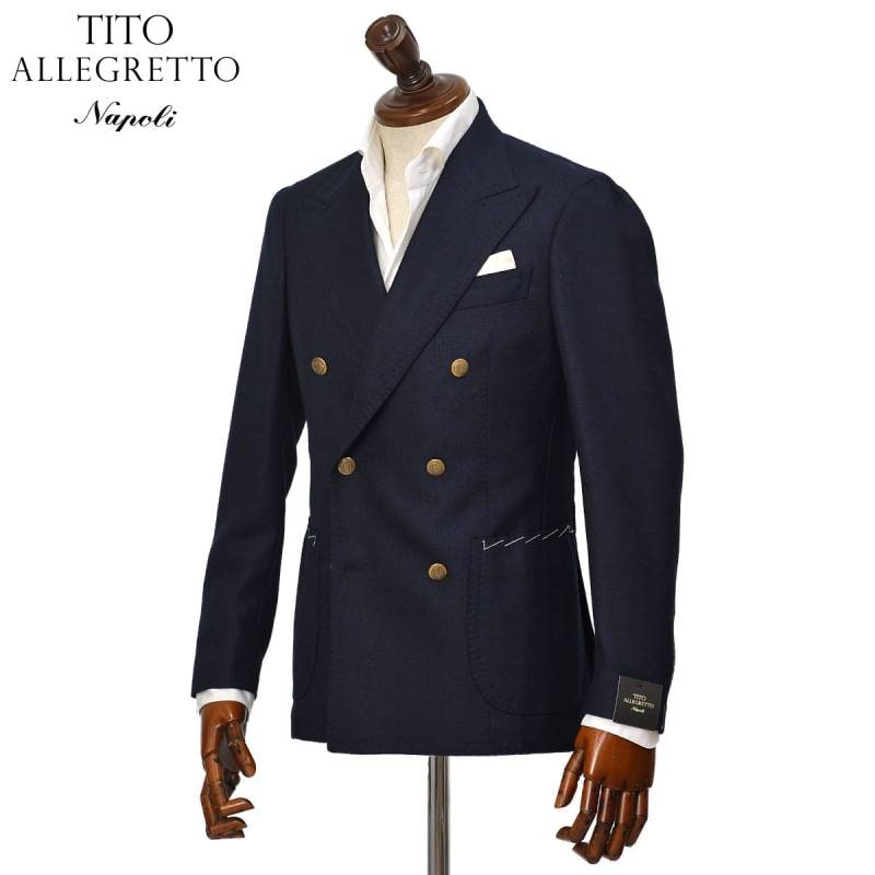 新品 TITO ALLEGRETTO ティト アレグレット スーツ 44 春夏 TITO ALLEGRETTO ティト アレグレット [春夏] スーツ ウールストレッチ