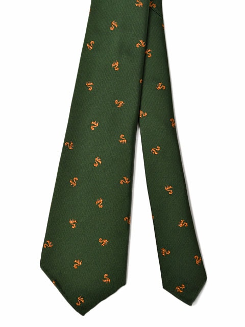 【美品】atto vannucci アットヴァンヌッチ セッテピエゲ グリーン Atto Vannucci【アットヴァンヌッチ】ネクタイ 80219 セッテピエゲ