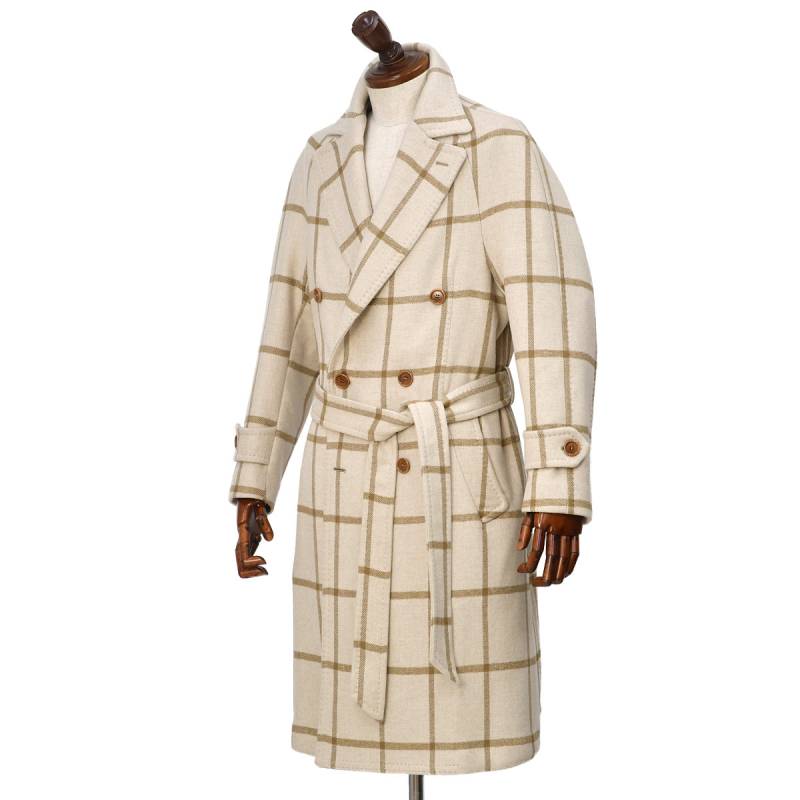 Tito Allegretto ティトアレグレット 46 極美品 ツイード DORAGO社 TITO ALLEGRETTO | ダブルジャケット ブラウン