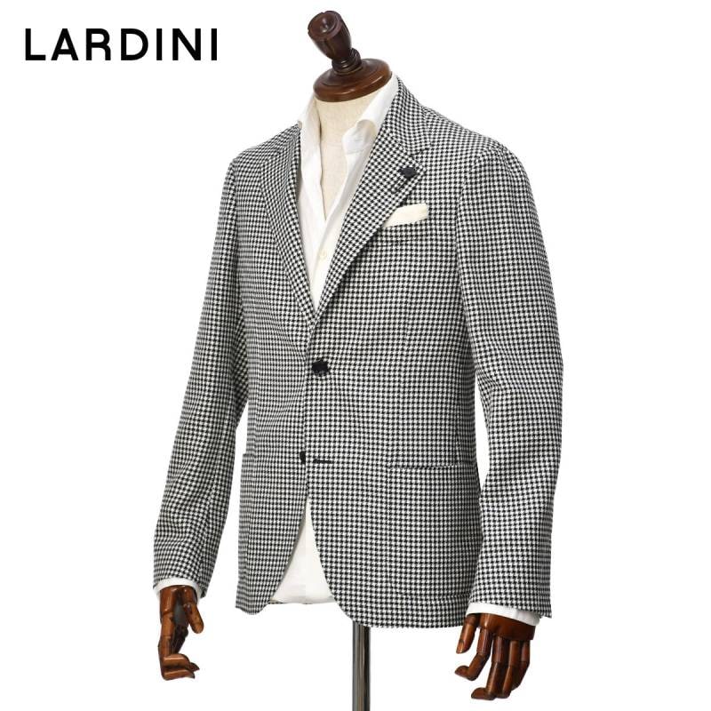 <極美品>LARDINI 新ロゴ ベージュチェック ダブルスーツ サイズ46 000000003687_BEtgzX3.jpg