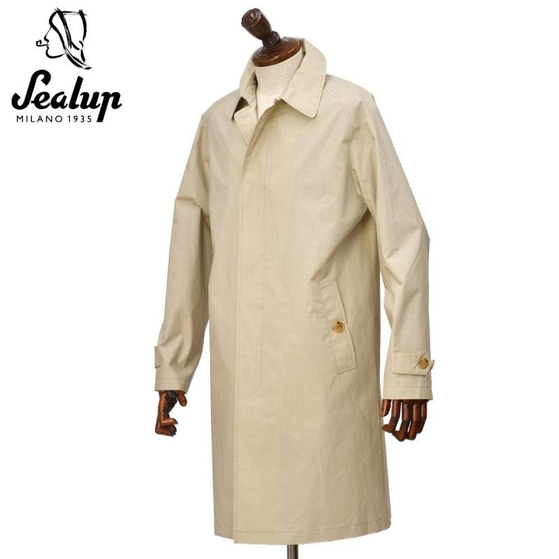Sealup ステンカラーコート 42 Sealup＞ブラックステンカラーコート｜ビームス ライフ 横浜｜BEAMS