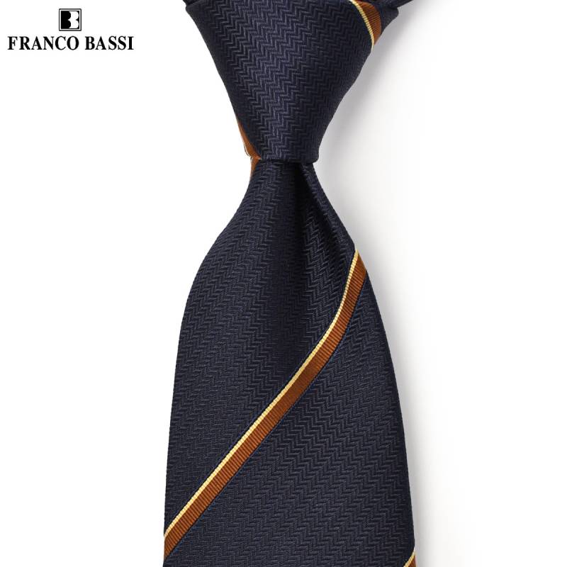 FRANCO BASSI【フランコバッシ】ネクタイ B139-N 2 シルク ストライプ