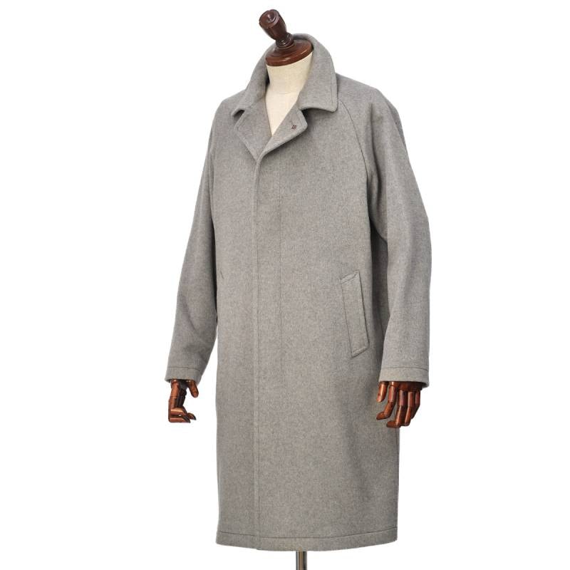 タリアトーレ 羊革 ステンカラーコート ベルト トレンチコート ロング シングル bambinopecora_tr-473