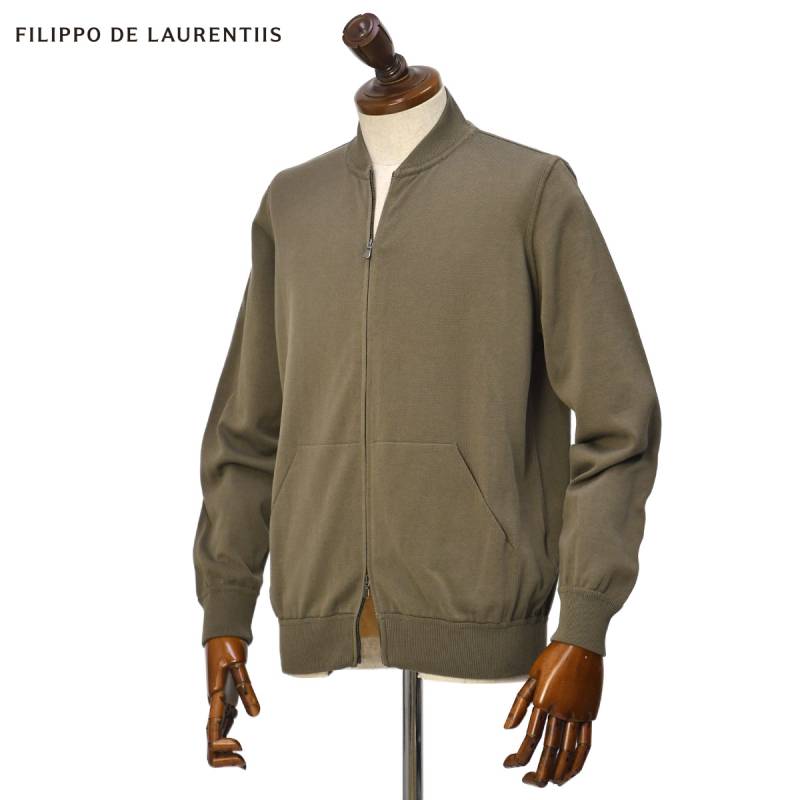 FILIPPO DE LAURENTIIS ドライバーズニット　フルジップ FILIPPO DE LAURENTIIS【フィリッポ デ ローレンティス】フルジップ