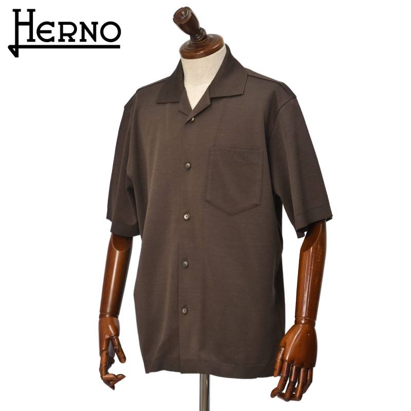 HERNO【ヘルノ】オープンカラーシャツ CM000017U 52059 8800 コットン