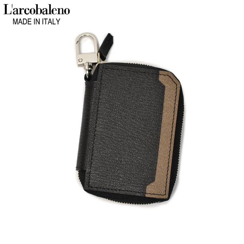 未使用 ラルコバレーノ スマートキーケース LA122GT ブラック L'arcobaleno【ラルコバレーノ】スマートWキーケース LA122GT ゴート