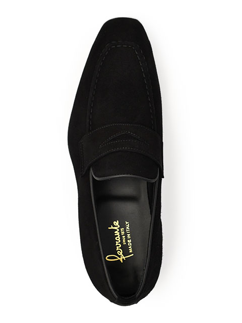 Ferrante【フェランテ】コインローファー ELEGANT CAMOSCIO NERO